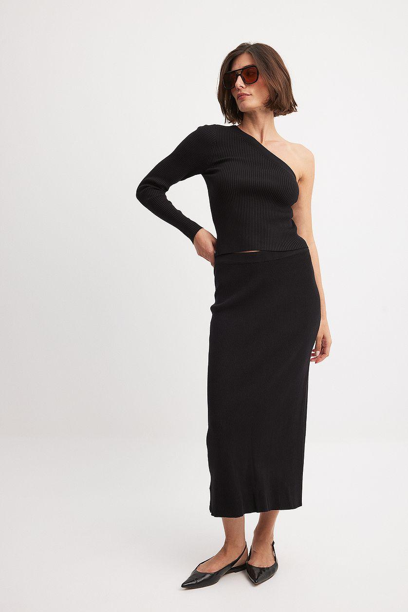 Knitted Midi Skirt Product Image