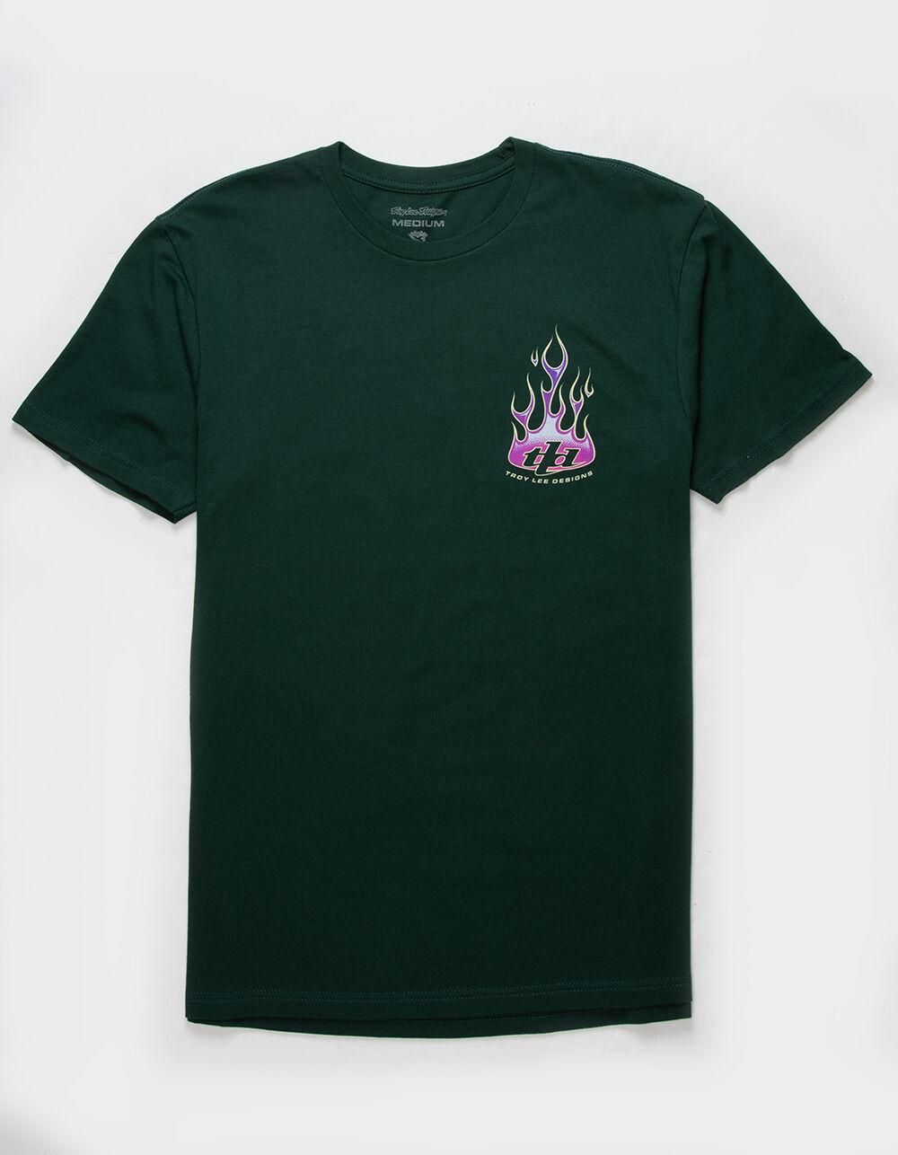 TROY LEE DESIGNS Classic Flames Mens Tee - FOREST Product Image