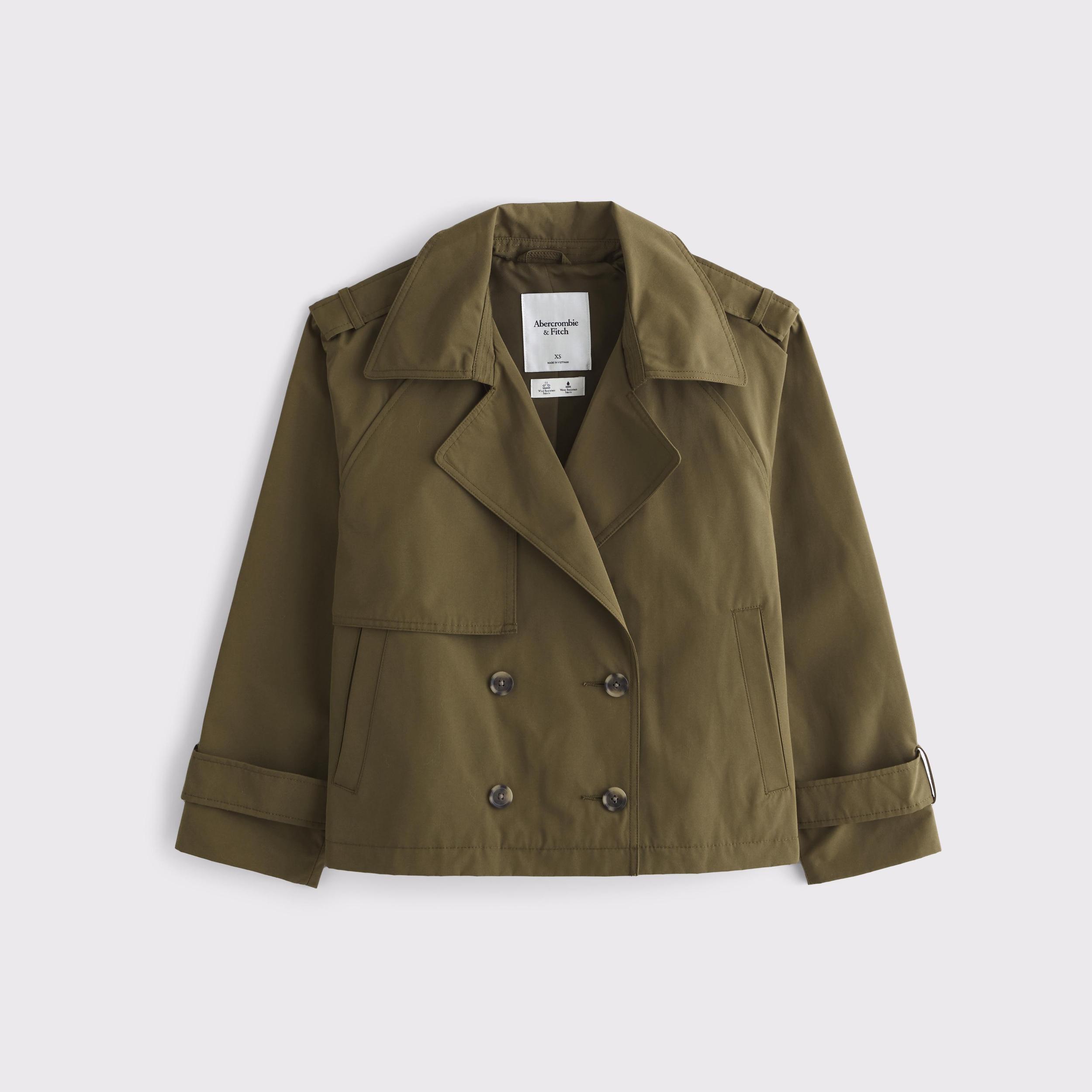 Relaxed Short Trench Coat Product Image
