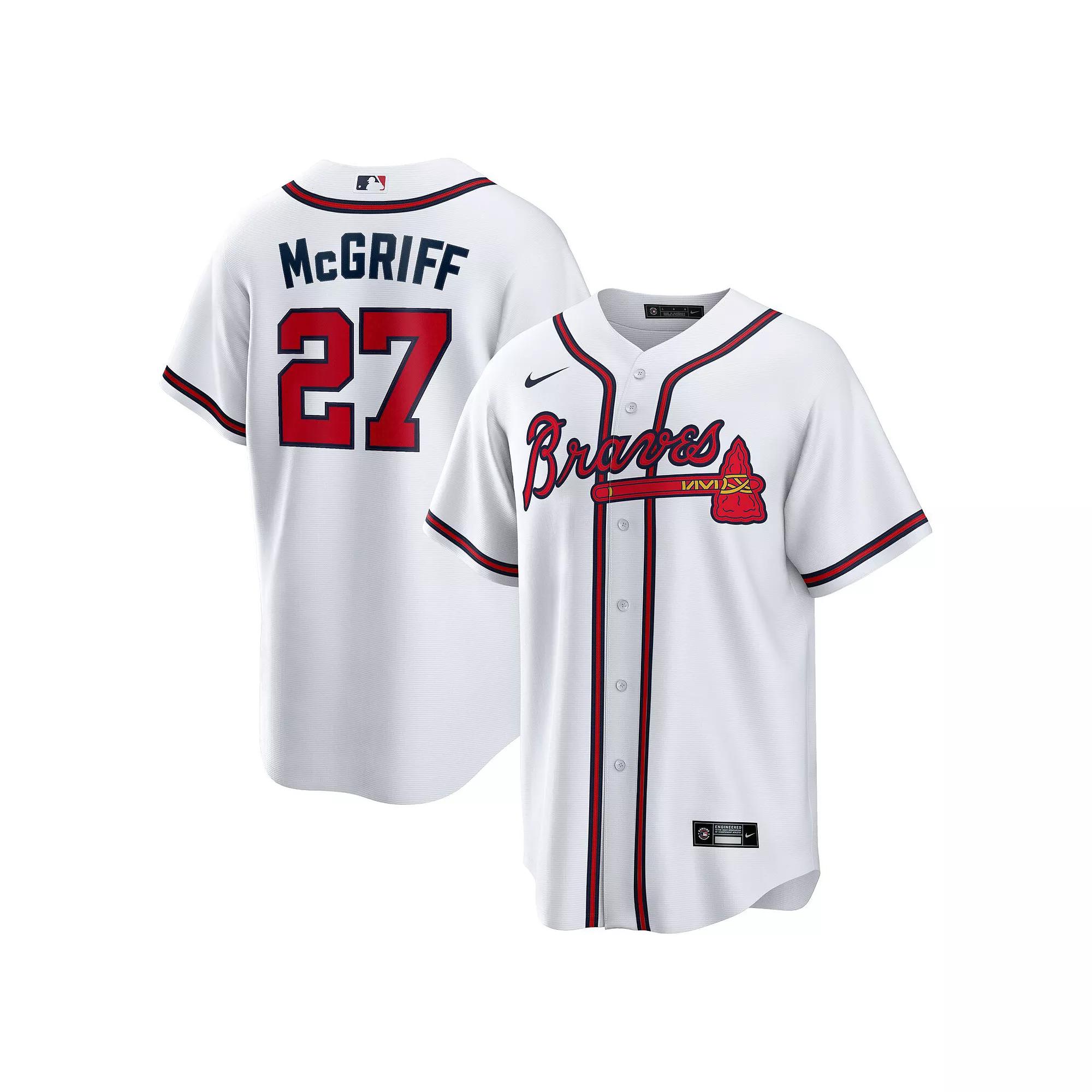 Men's Nike Fred McGriff White Atlanta Braves 2023 Hall of Fame Inline Replica Jersey, Size: Small Product Image