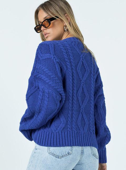 Anaya Oversized Sweater Monday Blues Product Image