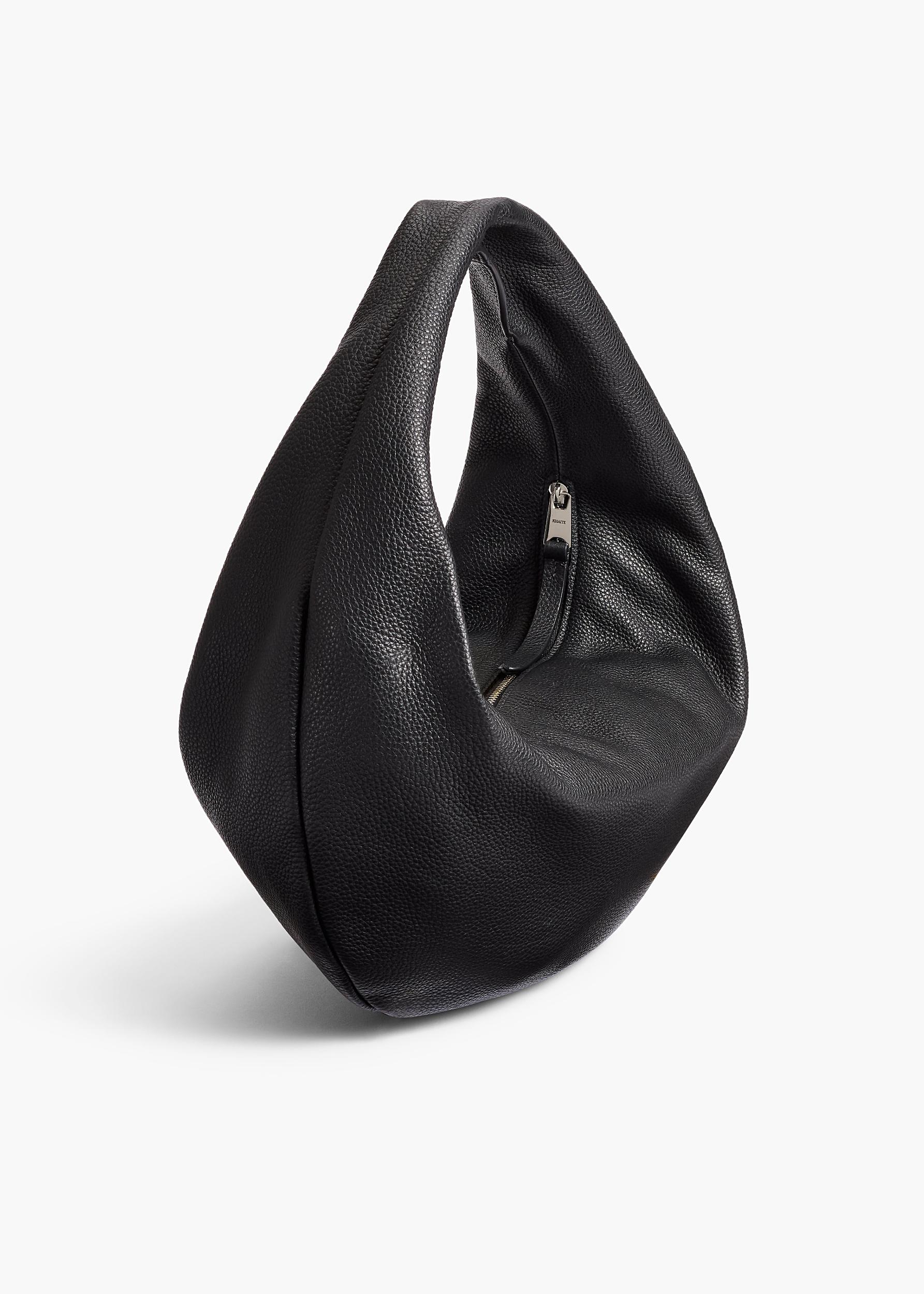 Medium Olivia Hobo in Black Pebbled Leather Product Image