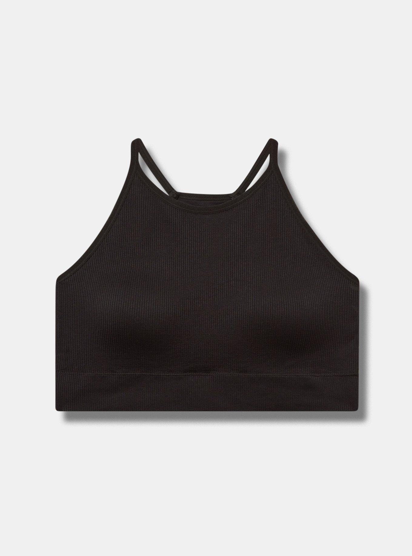 Seamless Rib High-Neck Bralette Product Image