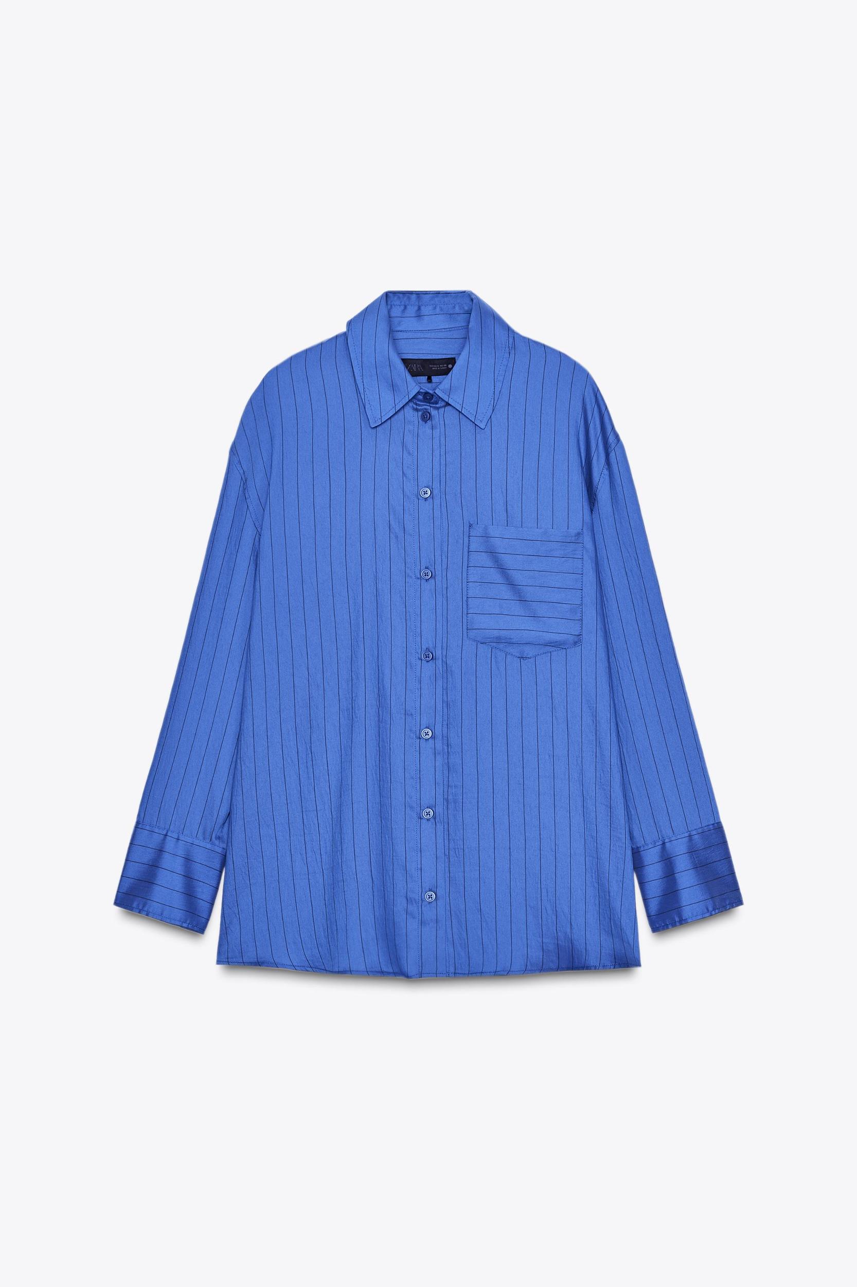 ZW COLLECTION OVERSIZED STRIPED SHIRT Product Image