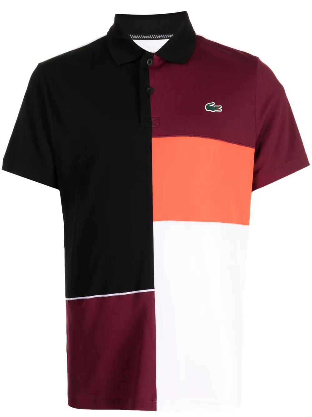 logo-appliqué colour-block polo shirt  Product Image