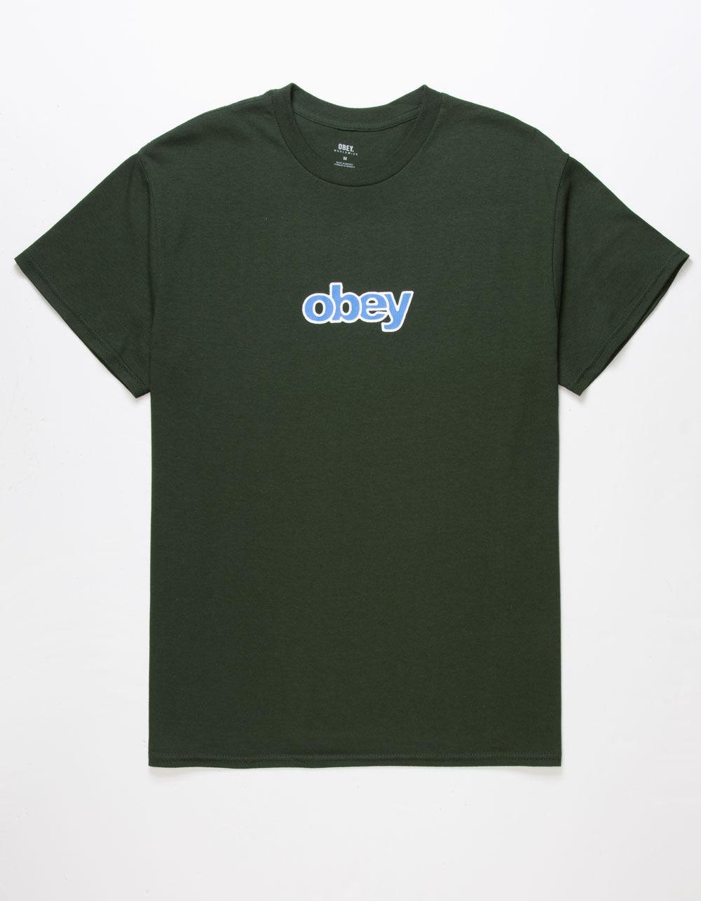 OBEY Chalk Mens Tee - FOREST Product Image