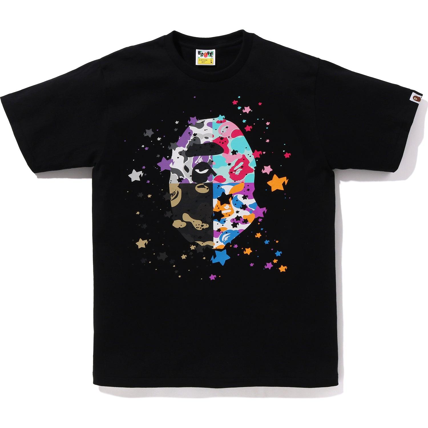 BAPE US APE HEAD STA TEE MENS Male Product Image