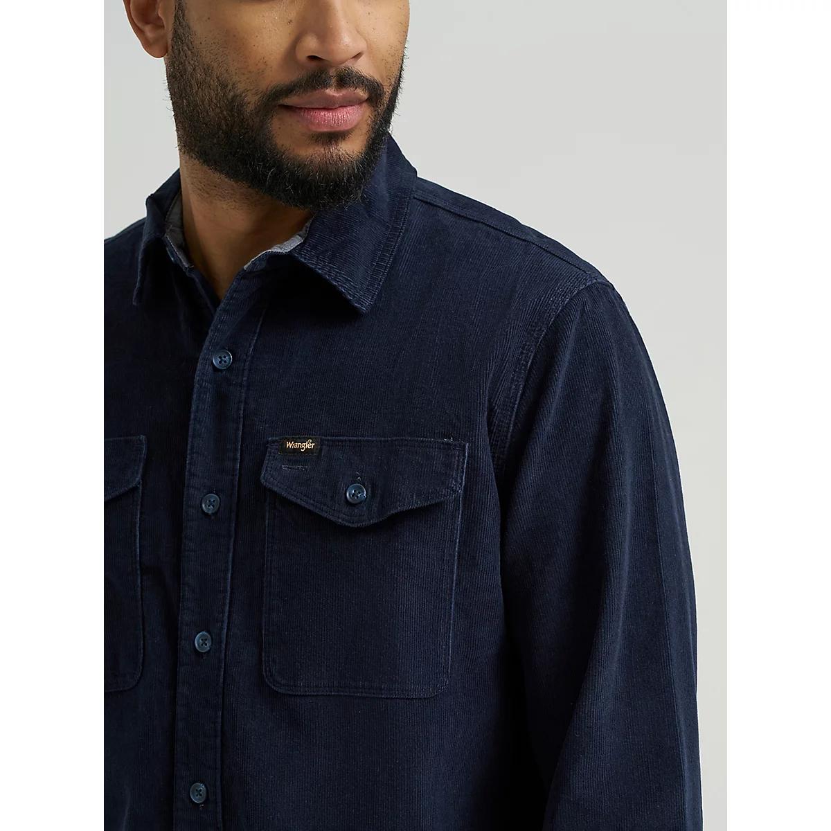 Men's Corduroy Shirt in Dark Sapphire Product Image