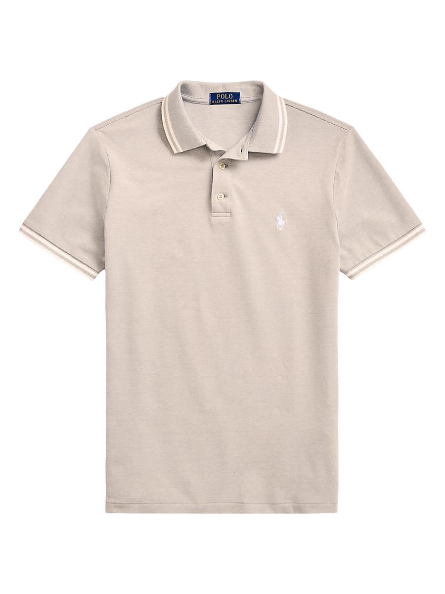 Mens Stretch Mesh Polo Shirt Product Image