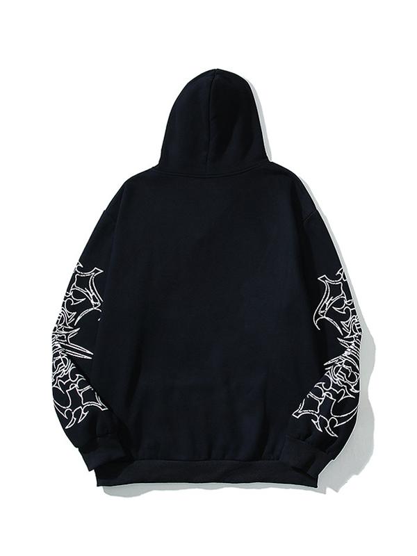 Men's Street Portrait Print Oversized Hoodie Product Image