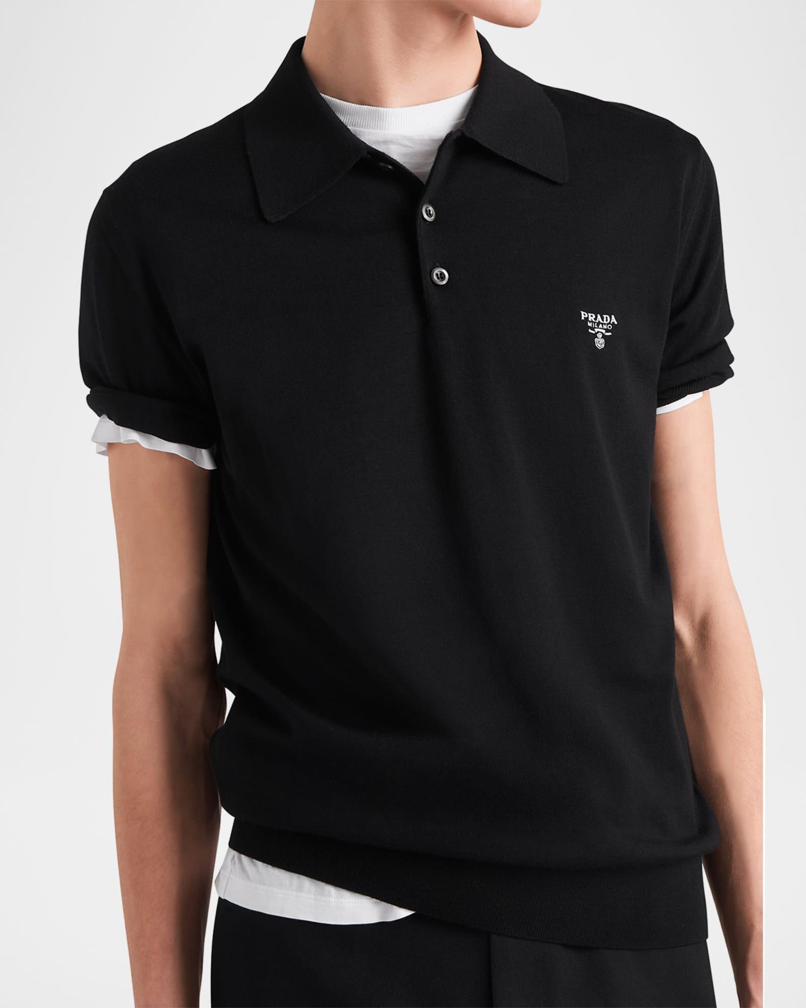 Men's Wool Logo Polo Product Image