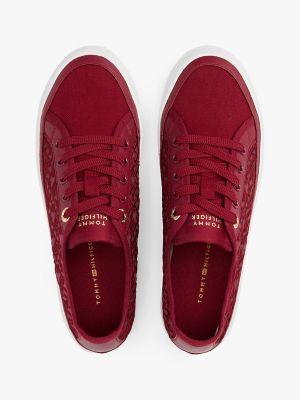 Embroidered TH Monogram Mesh Sneaker Product Image