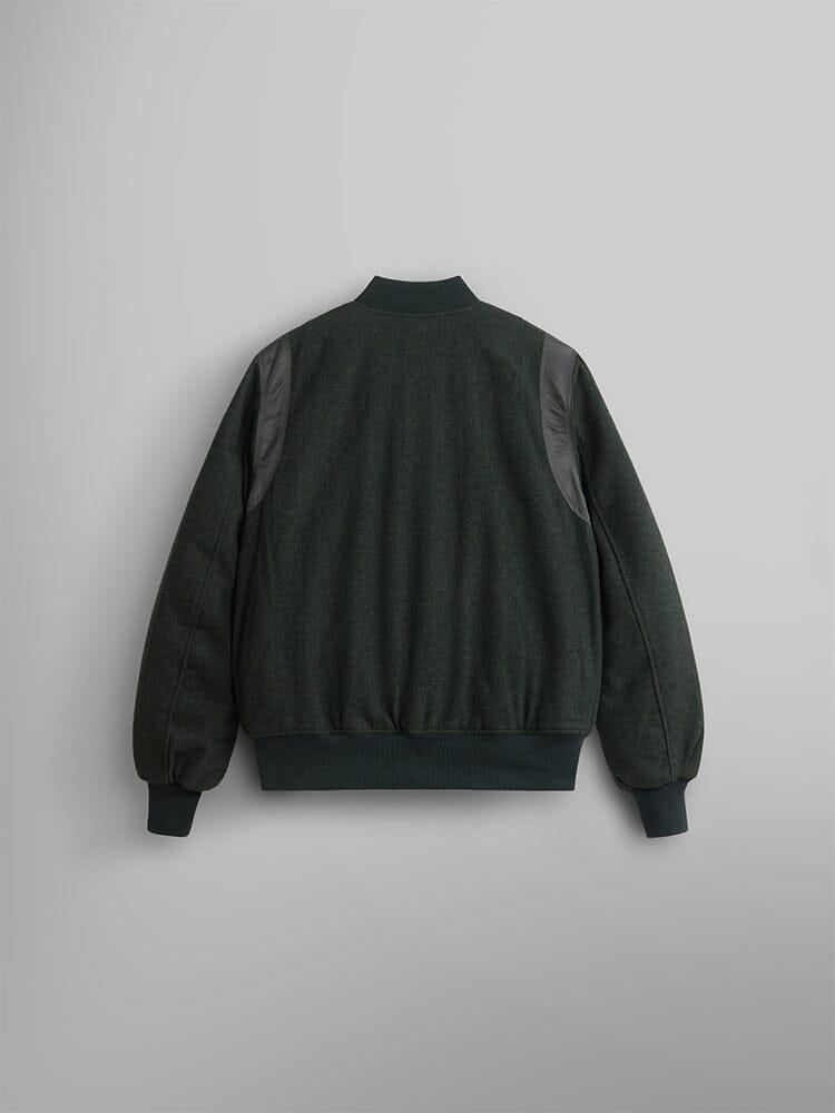 WOOL VARSITY BOMBER JACKET GEN II (OG-107 GREEN) Male Product Image