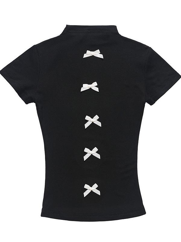 Bow Print Short Sleeve Tee Product Image