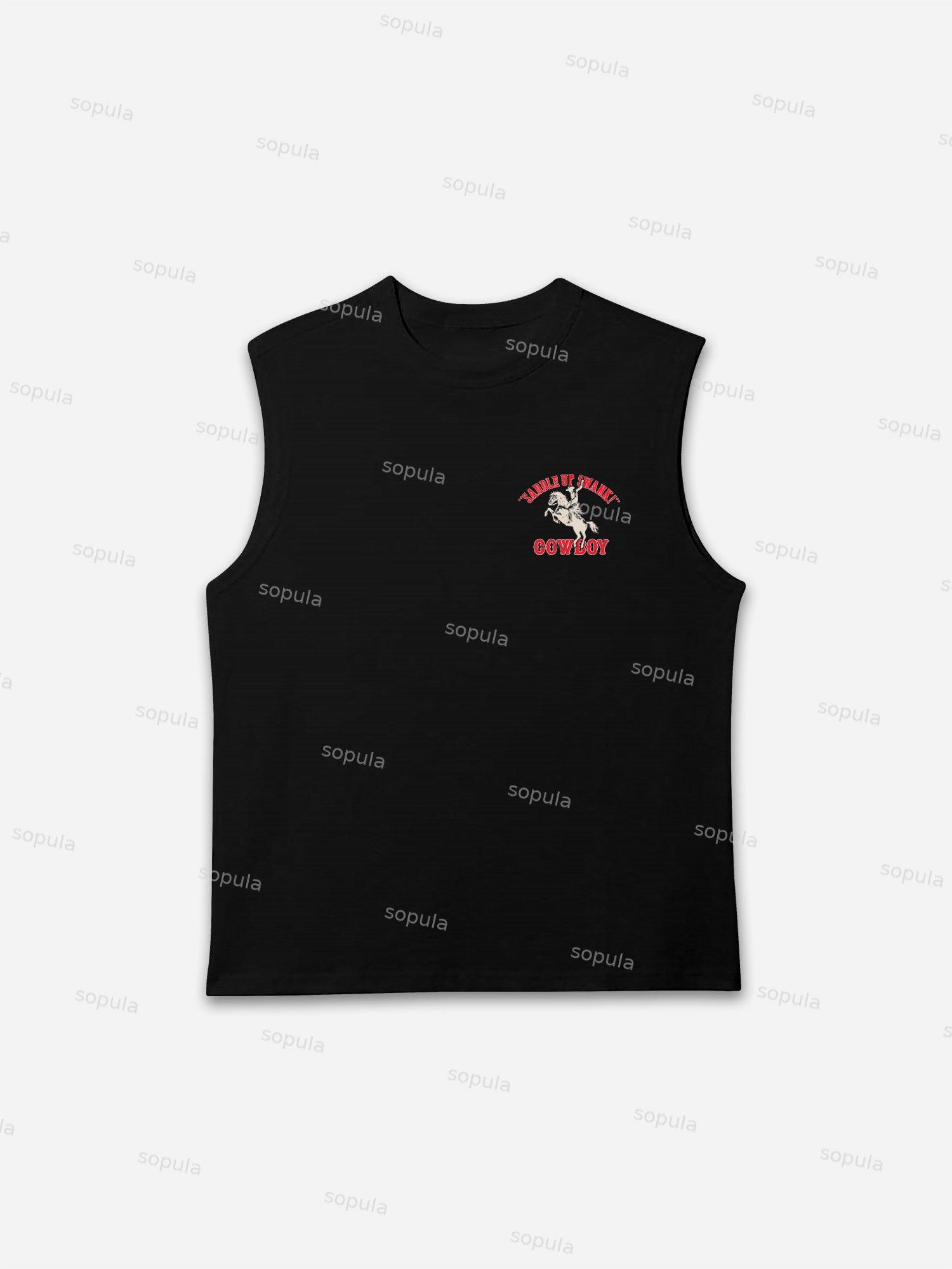 Cowboy Old Vintage Graphic Tank Top Product Image