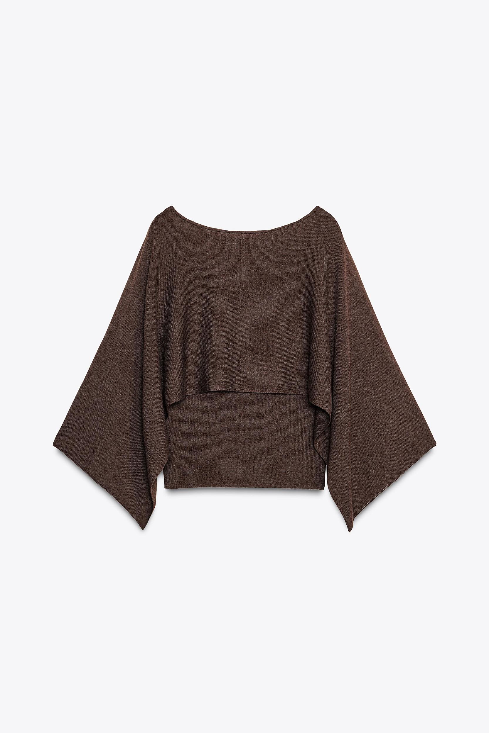 KNIT CAPE TOP Product Image