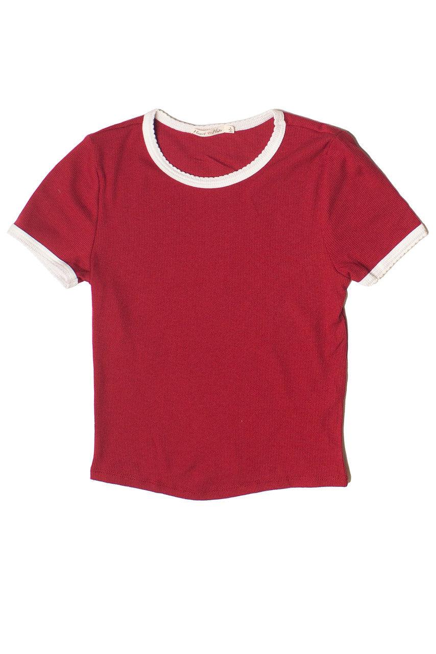 Scallop Edge Ringer Tee Product Image