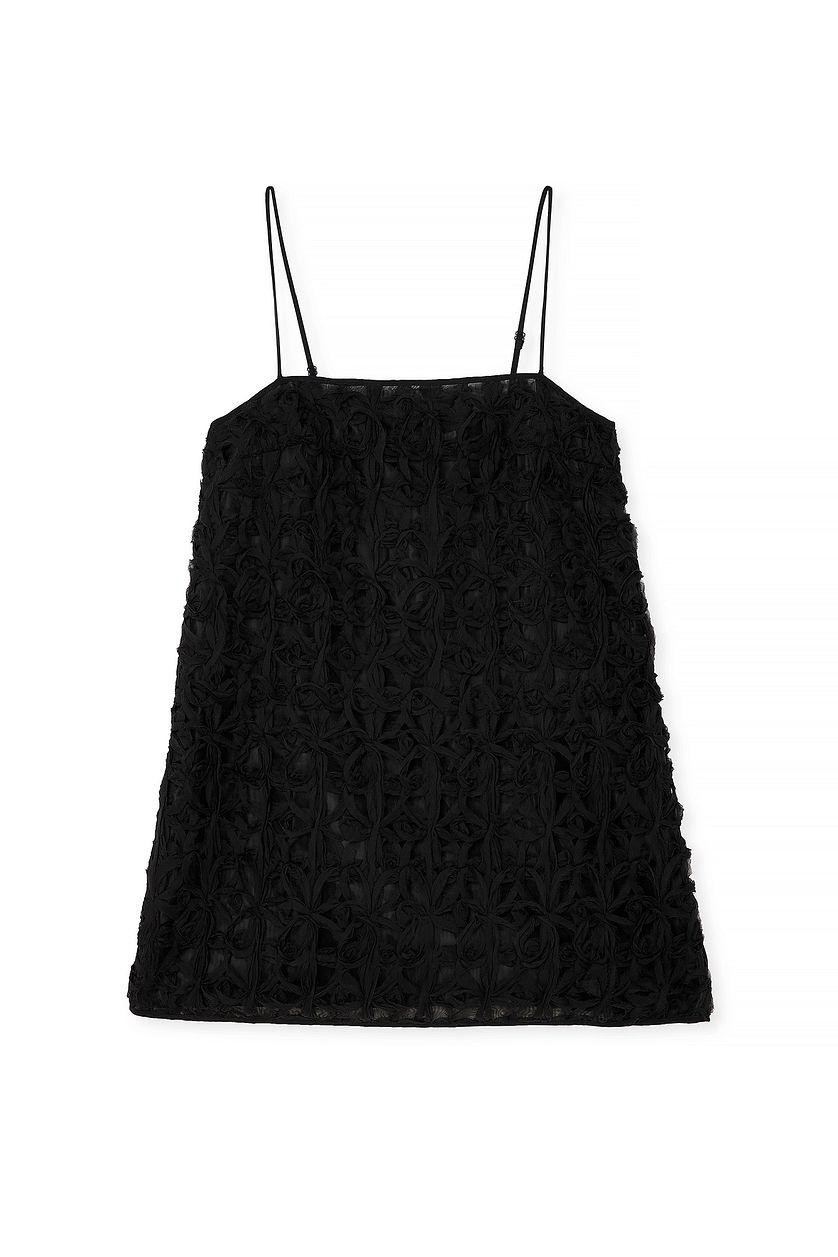 Organza A-Line Mini Dress Product Image