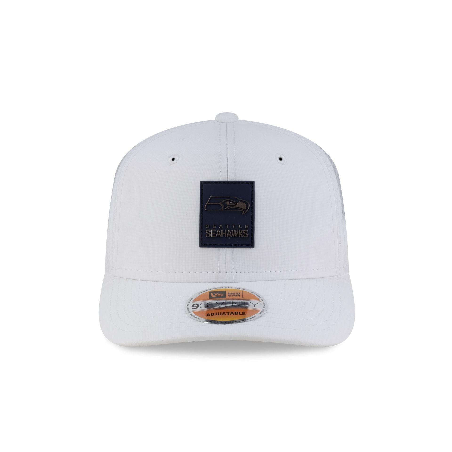 Seattle Seahawks 2025 Sideline Hot Weather White 9SEVENTY Trucker Hat Male Product Image