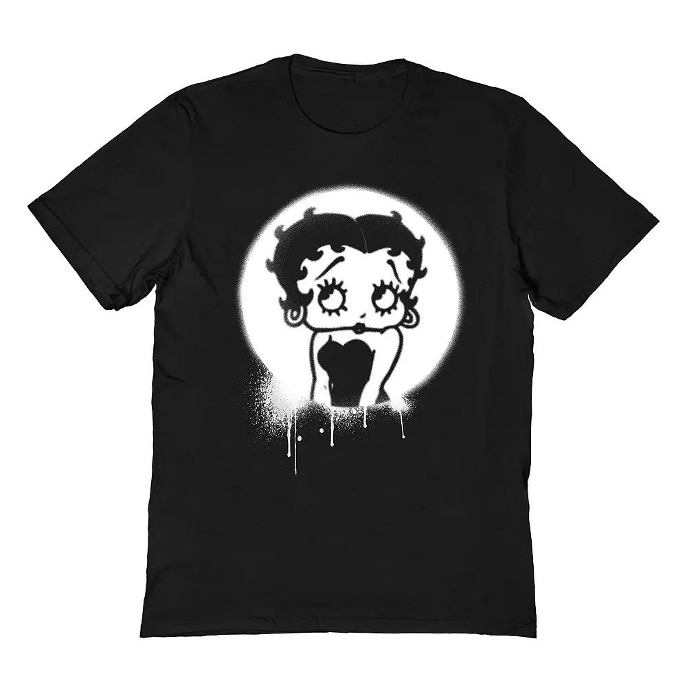 Men's Betty Boop T-Shirt, Size: Medium, Black Product Image