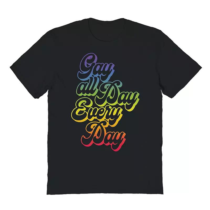 Men's COLAB89 Gay All Day ARTFINI1 Pride Graphic Tee, Adult Unisex,  Product Image