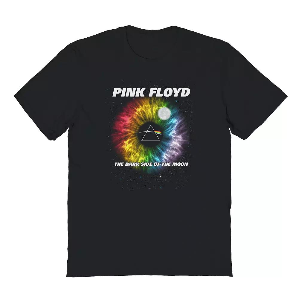 Men's Rainbow Iris Pink Floyd Graphic Tee, Size: Large, Black Product Image