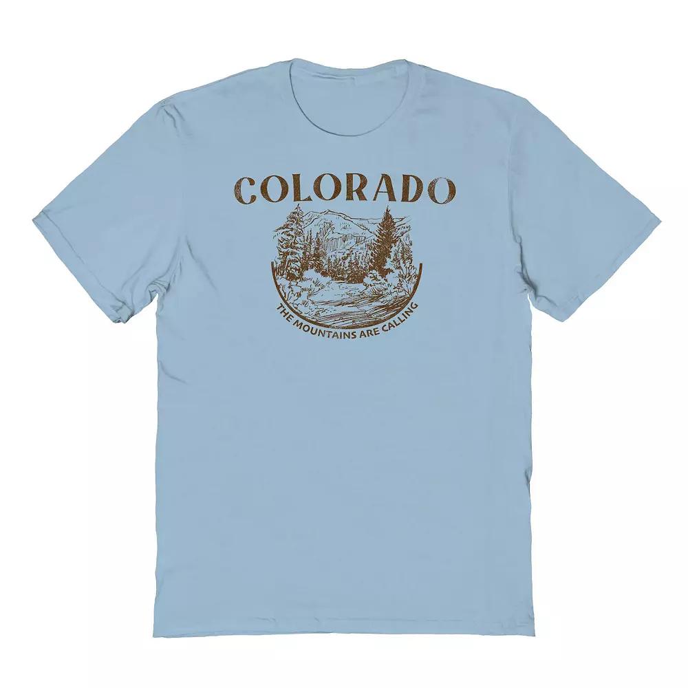 Men's COLAB89 by Threadless Colorado Graphic Tee, Size: Small, Light Blue Product Image