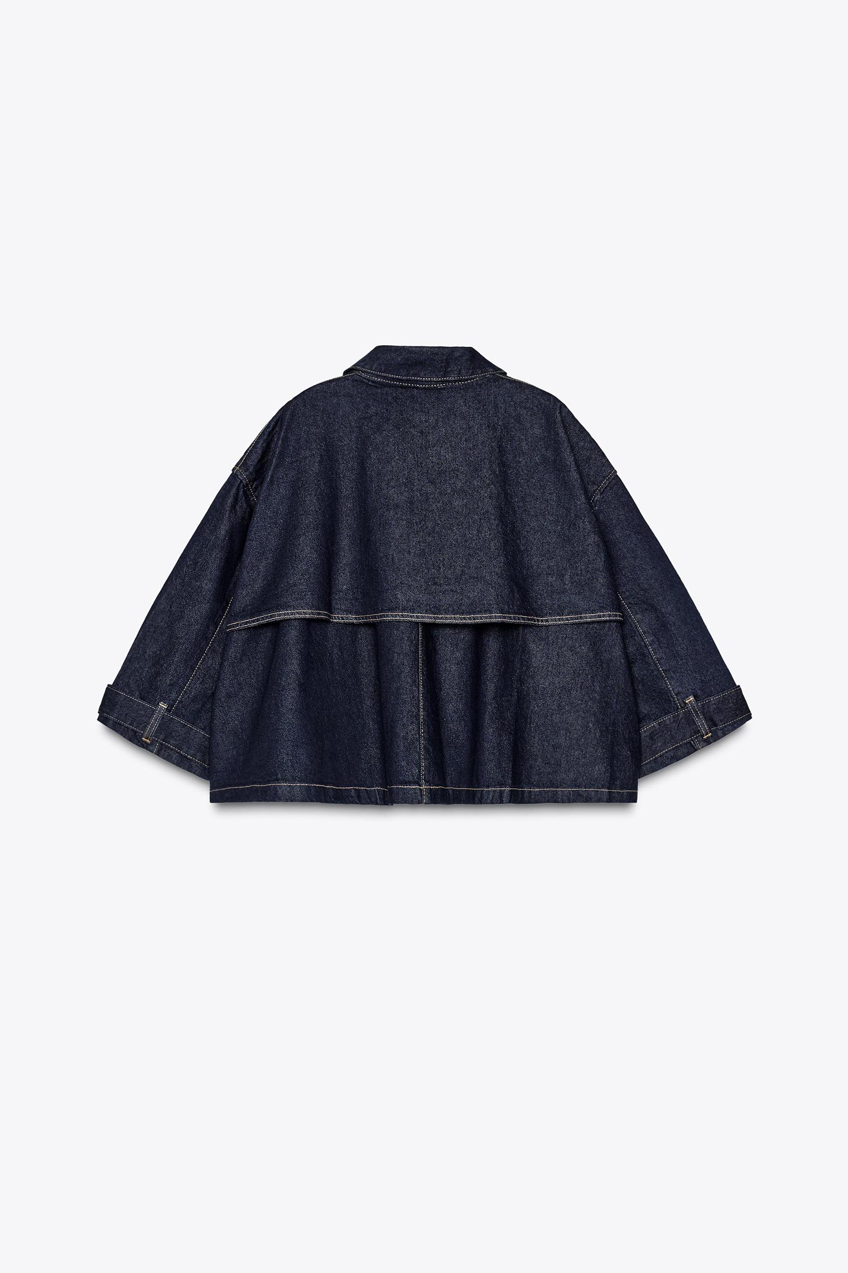 TRF DENIM CAPE JACKET Product Image