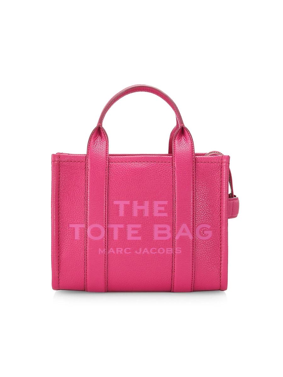 Womens The Leather Small Tote Bag Product Image