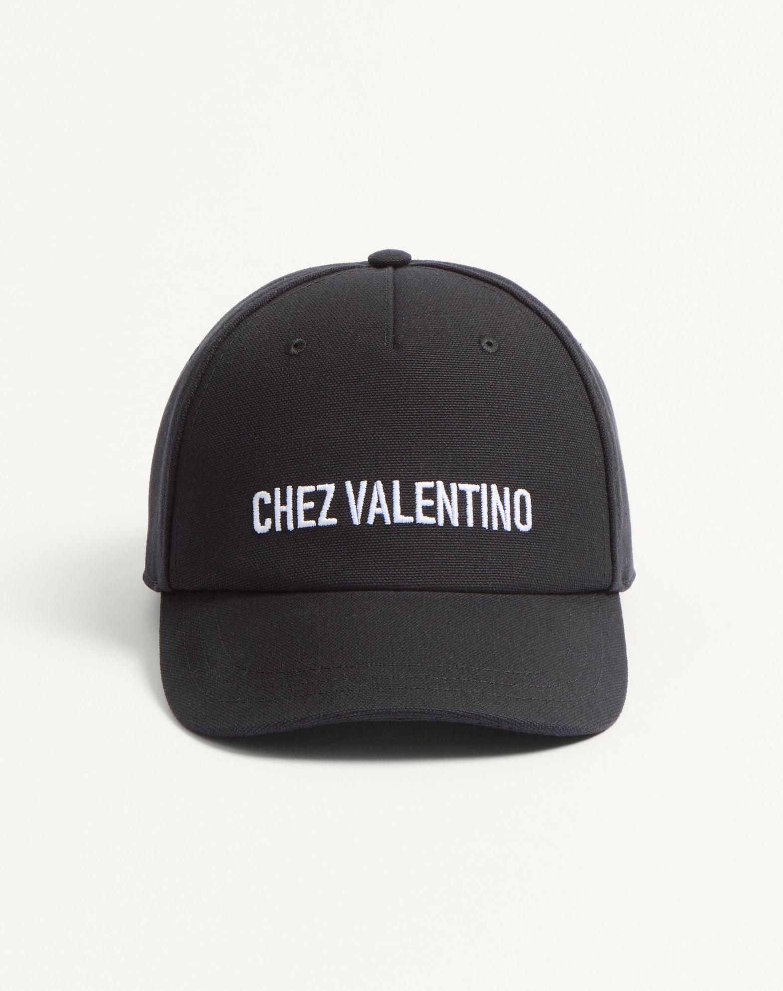 Chez Valentino Cotton Baseball Cap With Embroidery Product Image