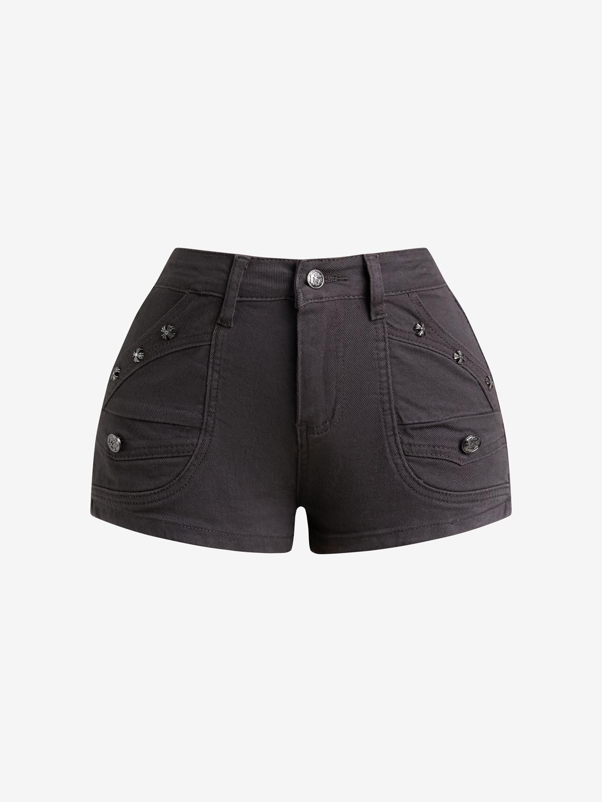 Retro Hottie Denim Shorts Product Image