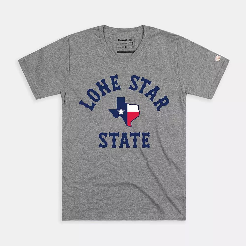 Men's Homefield Texas Lone Star State Graphic Tee, Size: Medium, Gray Product Image