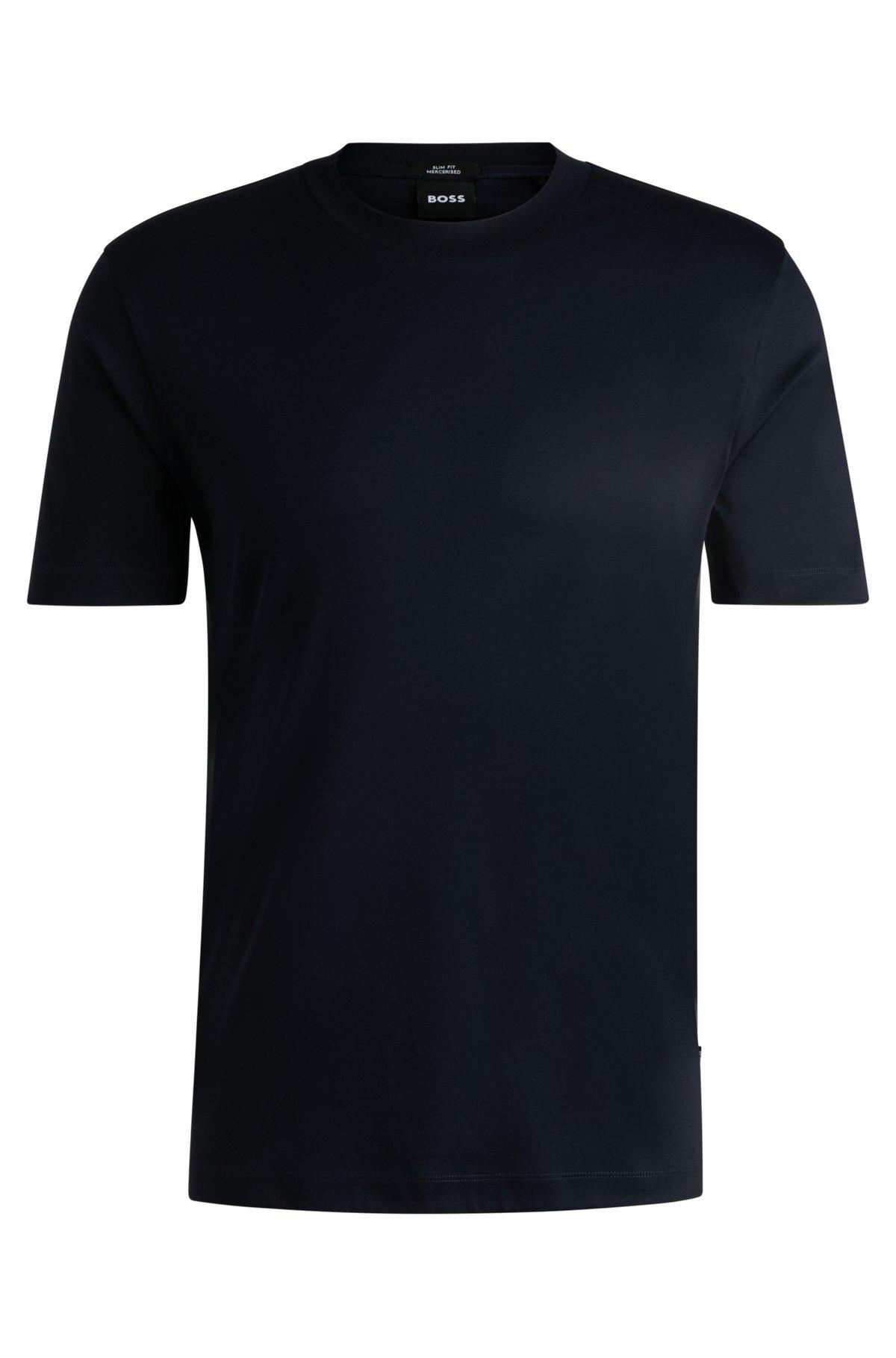 Slim-fit T-shirt in mercerized cotton Product Image