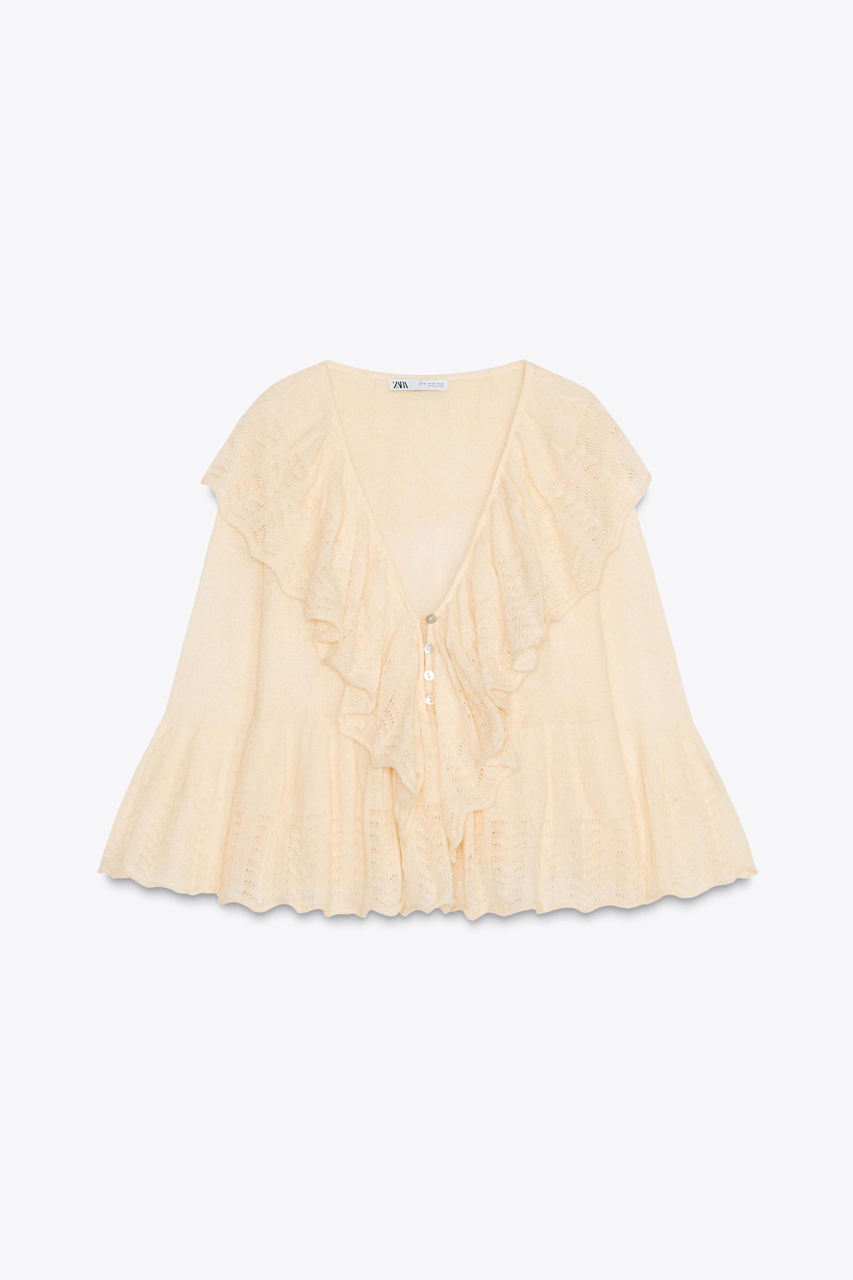 RUFFLED KNIT TOP Product Image