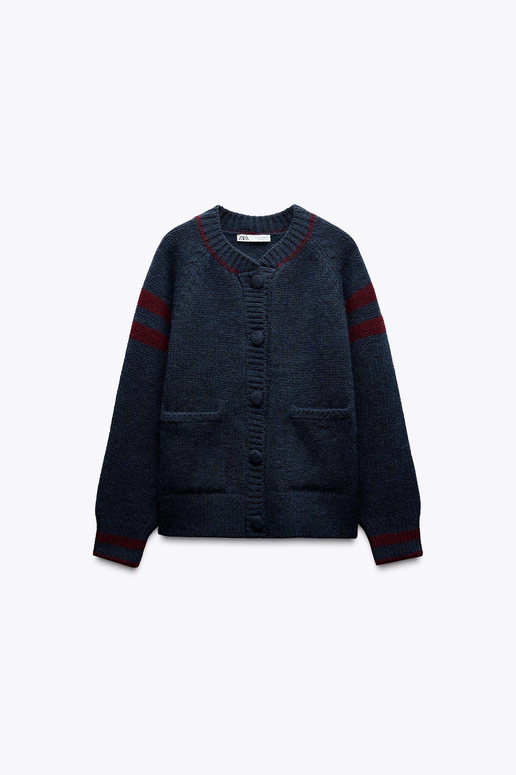 COMBINATION KNIT CARDIGAN Product Image
