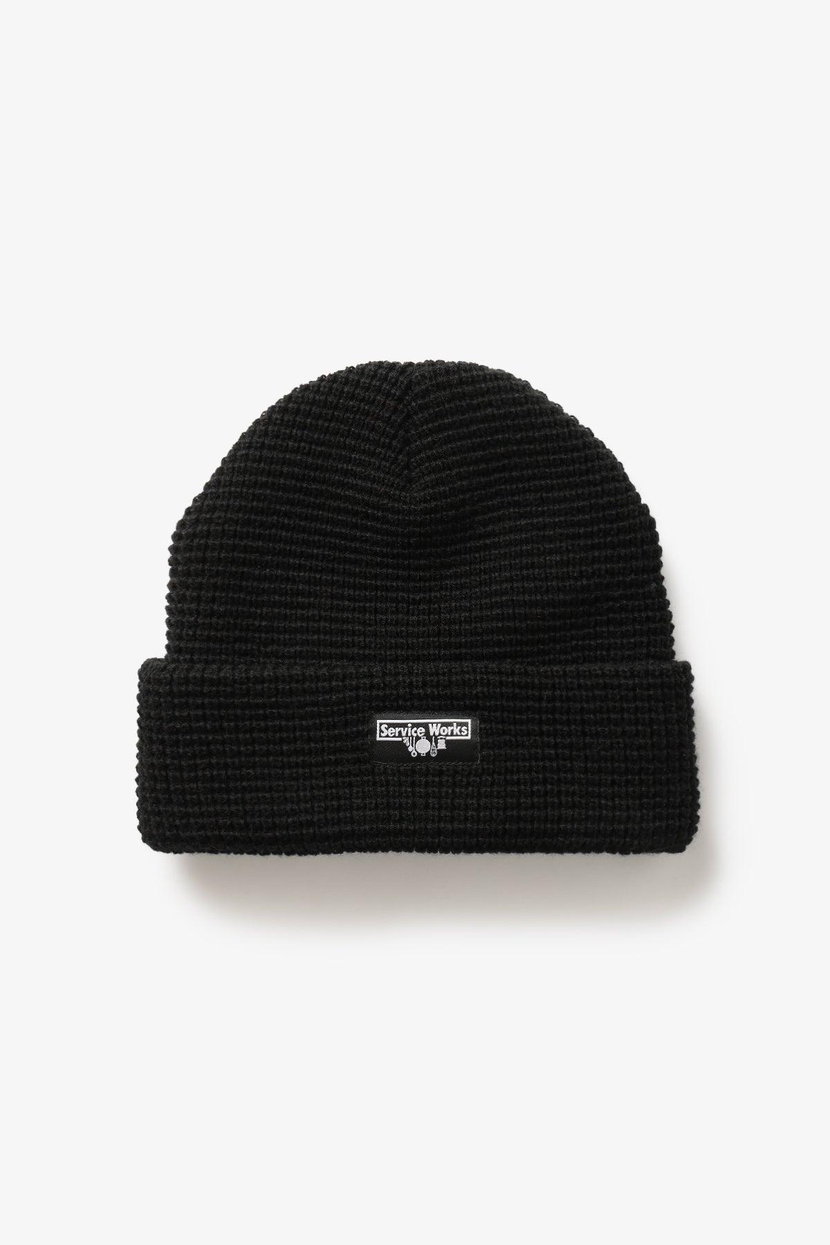 Waffle Logo Beanie - Black Product Image