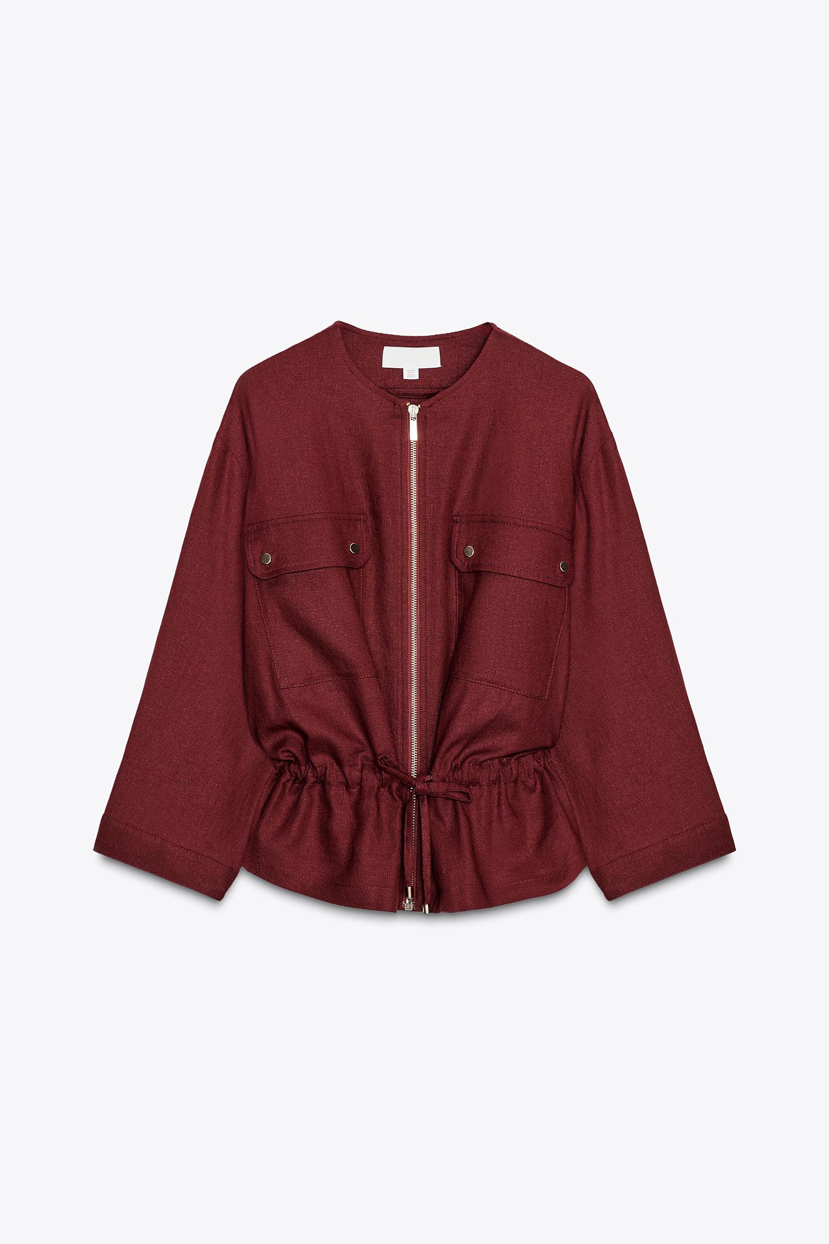 LINEN SAFARI JACKET Product Image