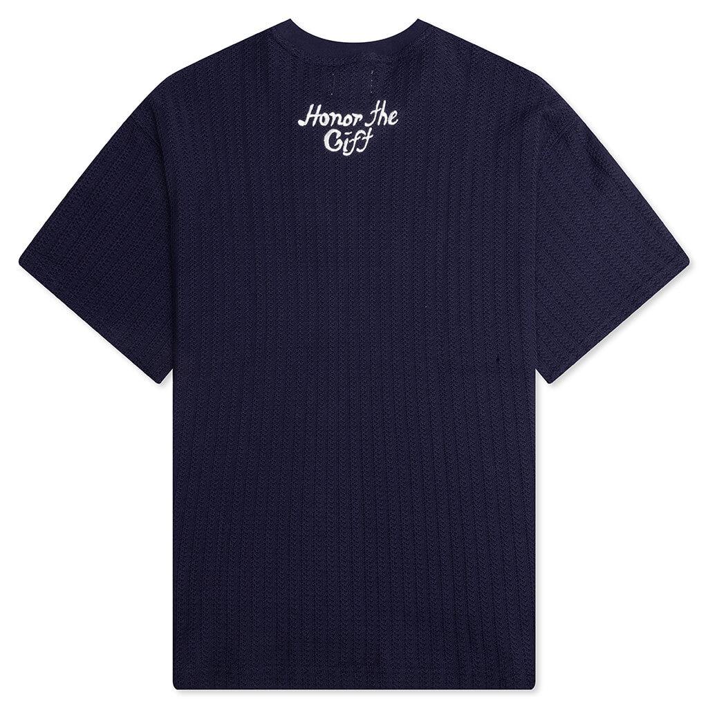 Knit Box Tee - Navy Male Product Image