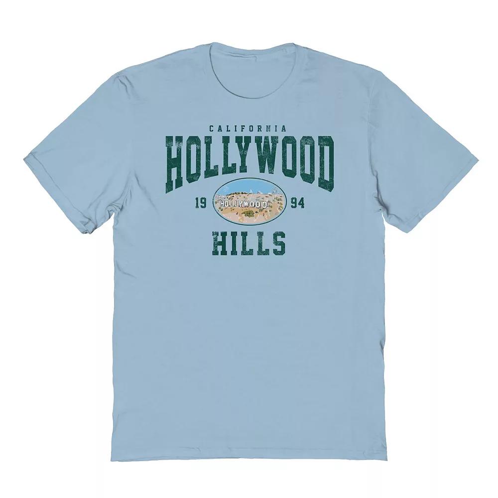 Men's COLAB89 by Threadless Hollywood Hills Graphic Tee, Size: XL, Light Blue Product Image