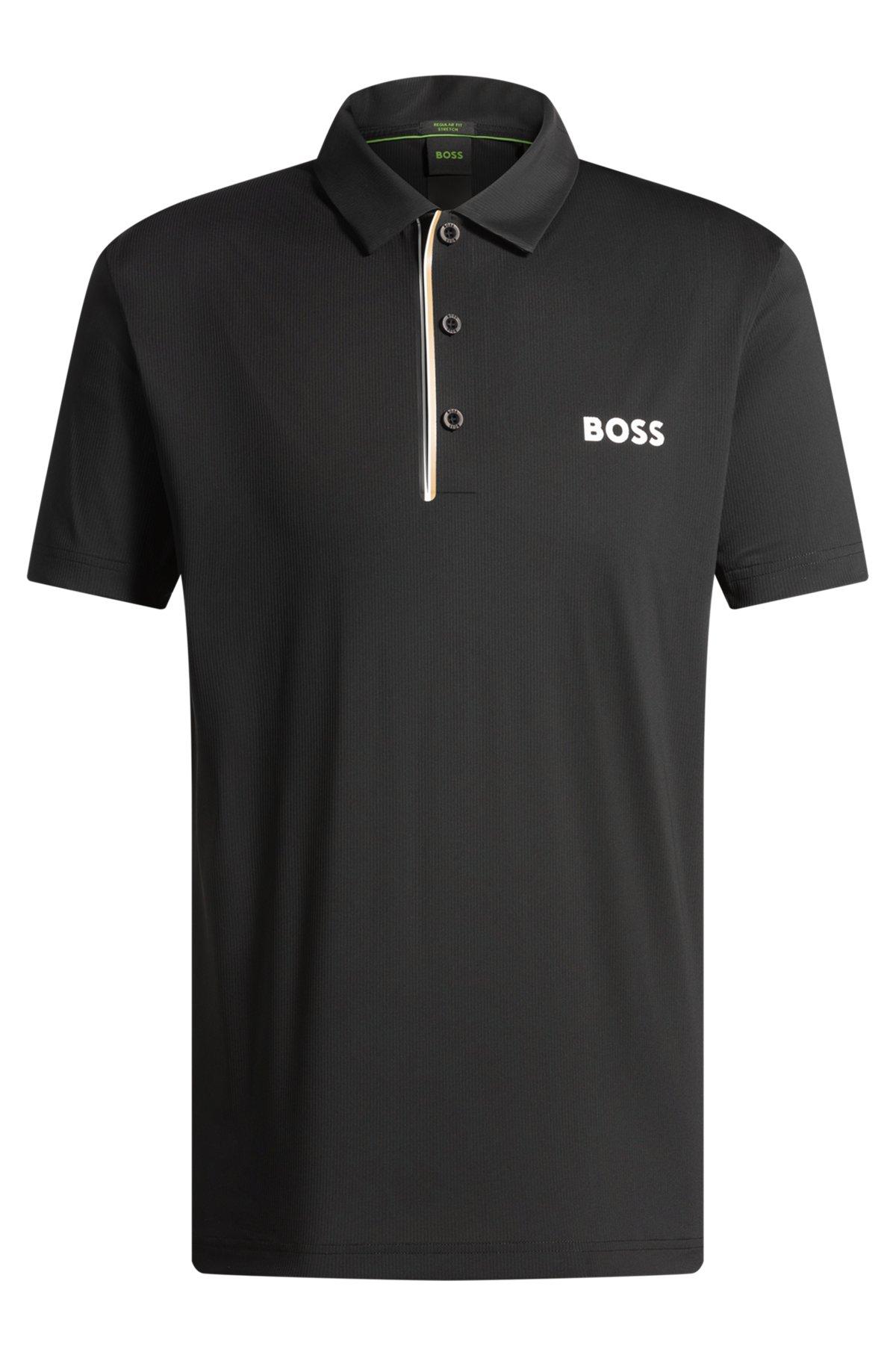 Paddy polo shirt in quick-dry ribbed fabric Product Image