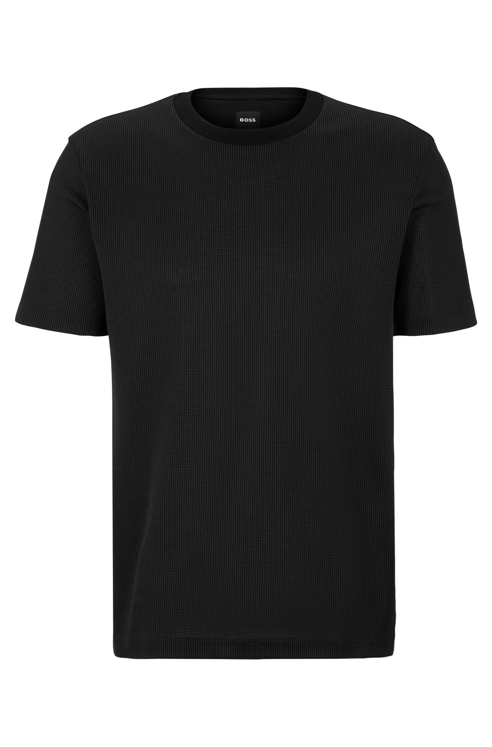 BOSS Cotton T-shirt With Mercerized Finish Product Image