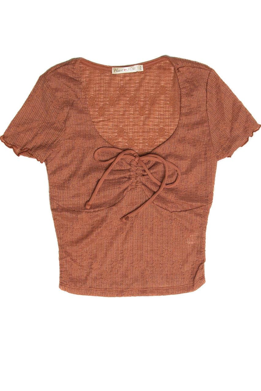 Front Tie Lace Top Product Image