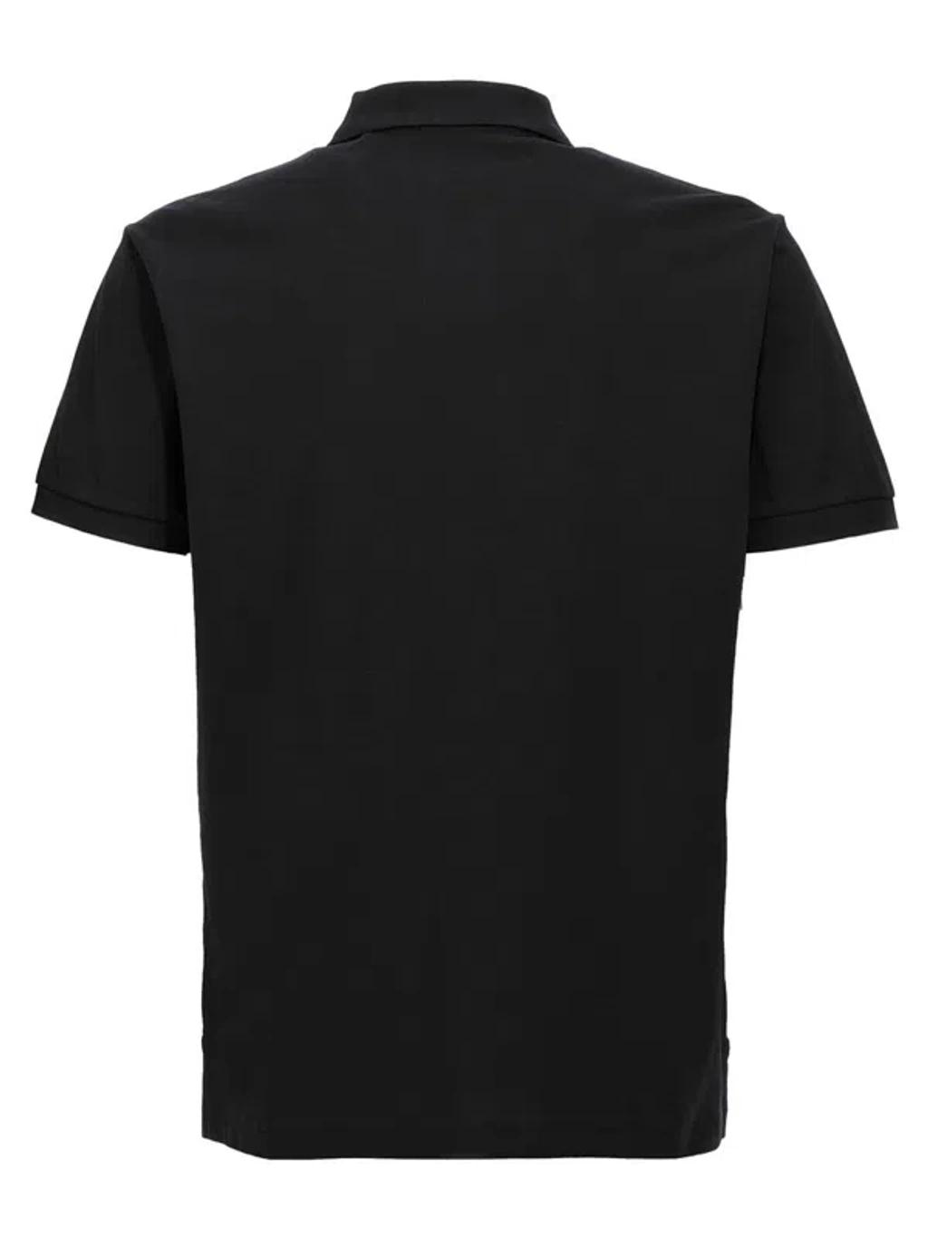 POLO RALPH LAUREN Black Polo Shirt With Classic Collar And Pony Embroidery On The Front In Cotton Man Product Image