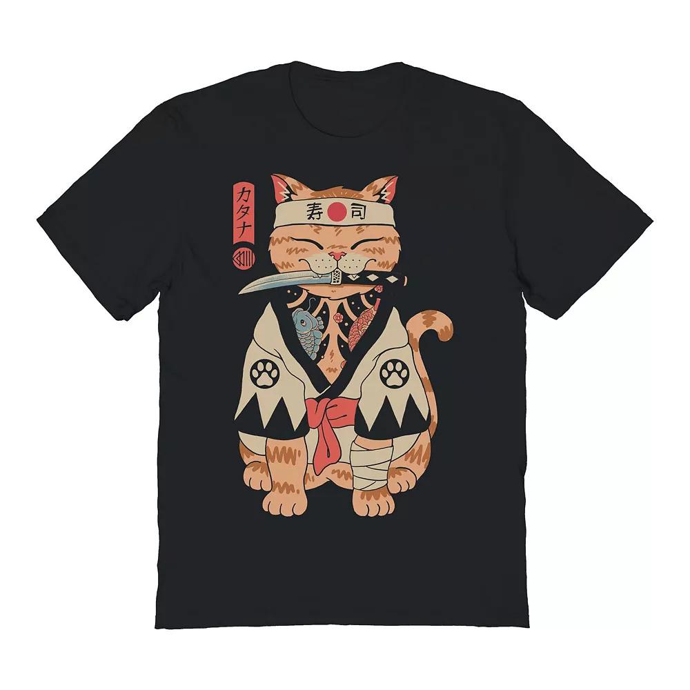 Men's COLAB89 by Threadless Tattoed Meowster Graphic Tee, Size: XXL, Black Product Image