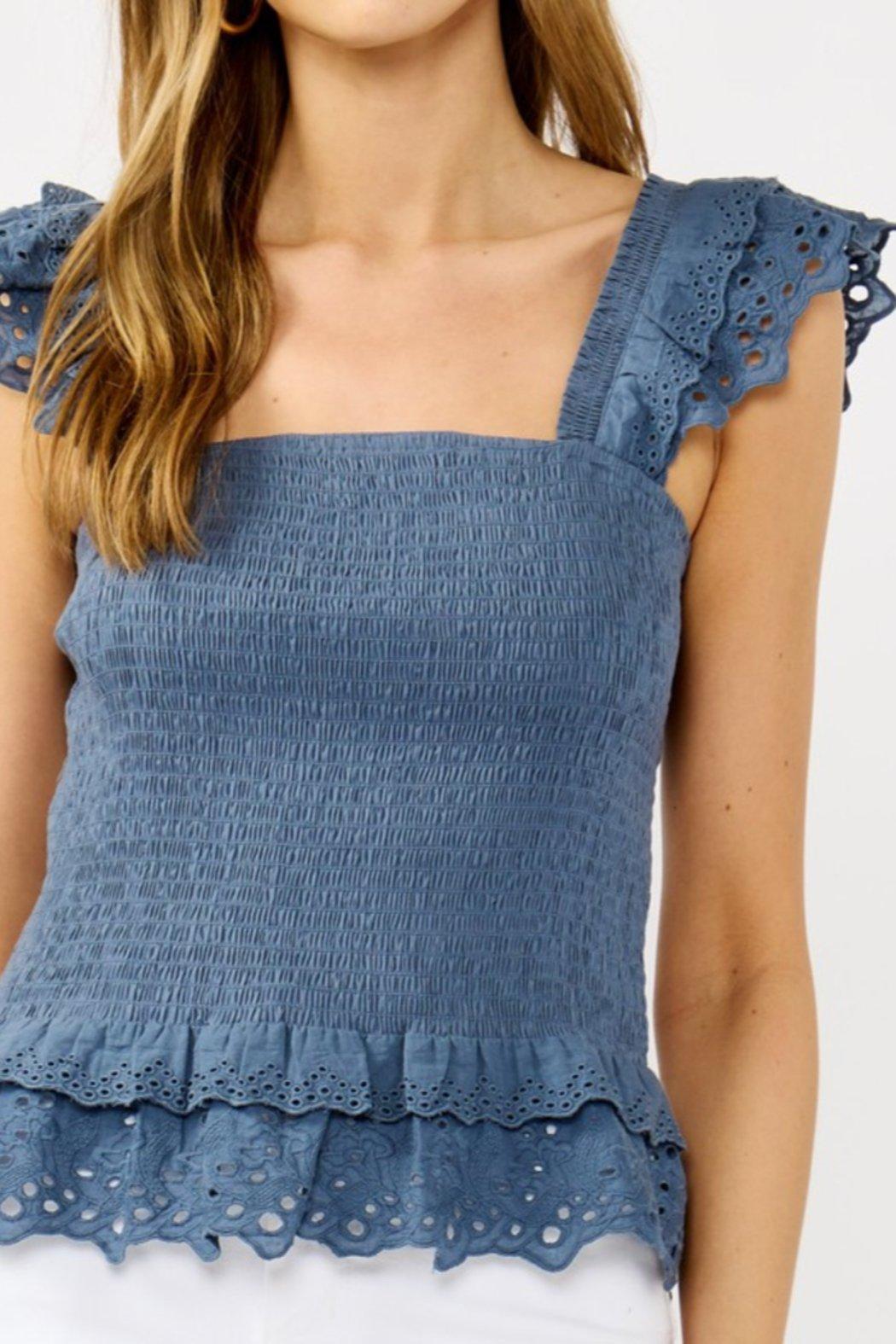 Smocked Ruffle Top Product Image