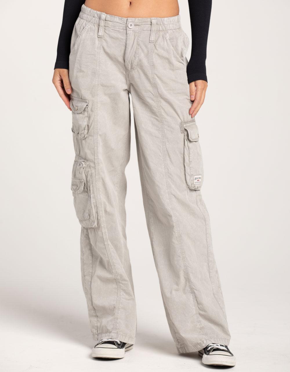 BDG Urban Outfitters New Y2K Womens Cargo Pants - LIGHT GRAY Product Image