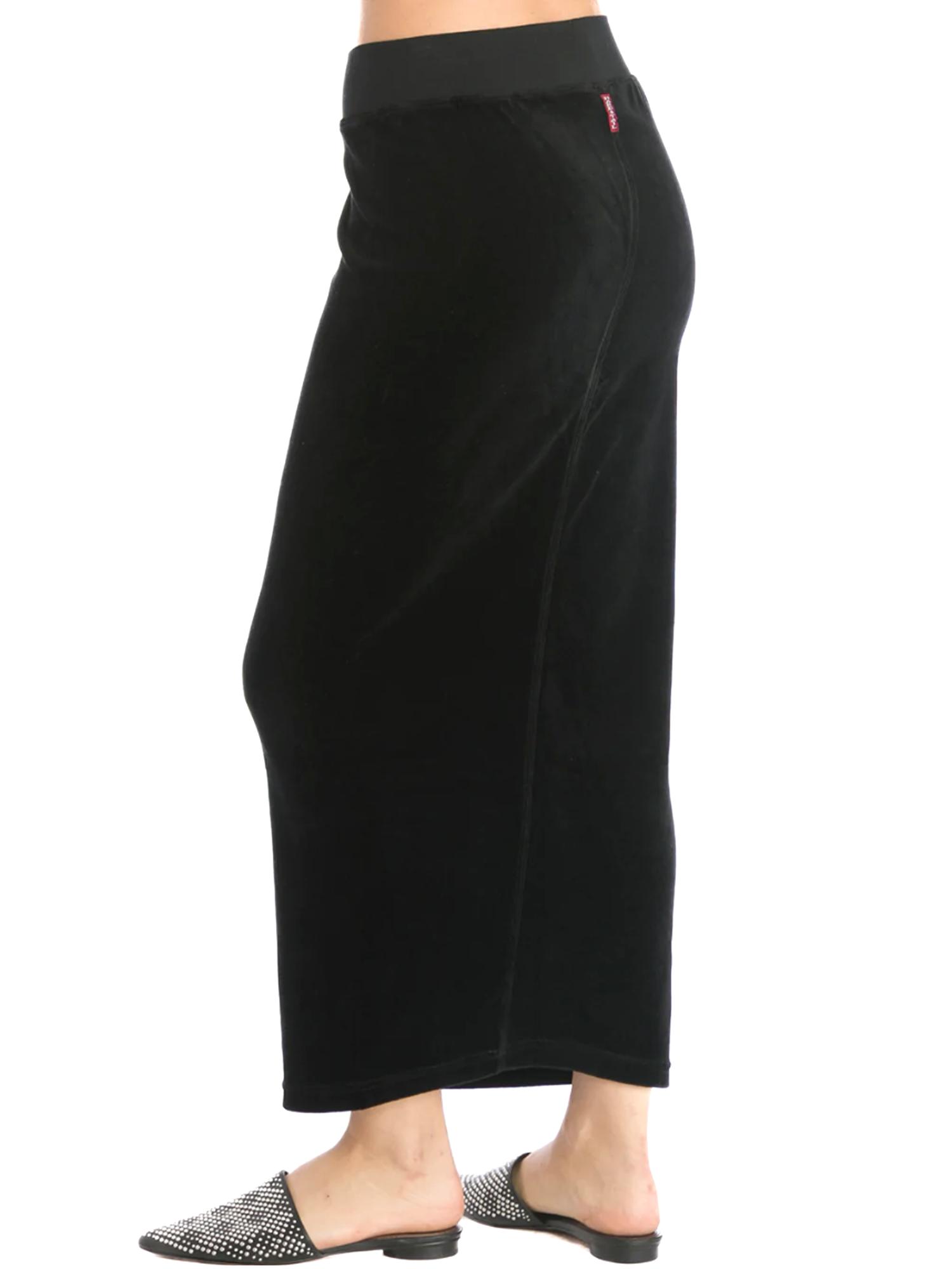 Hard Tail Velour Easy Fit Column Skirt (V-174) Product Image