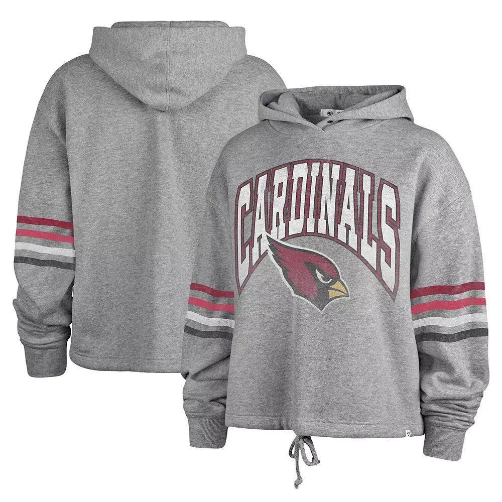 Women's '47 Gray Arizona Cardinals Upland Bennett Pullover Hoodie,  Product Image