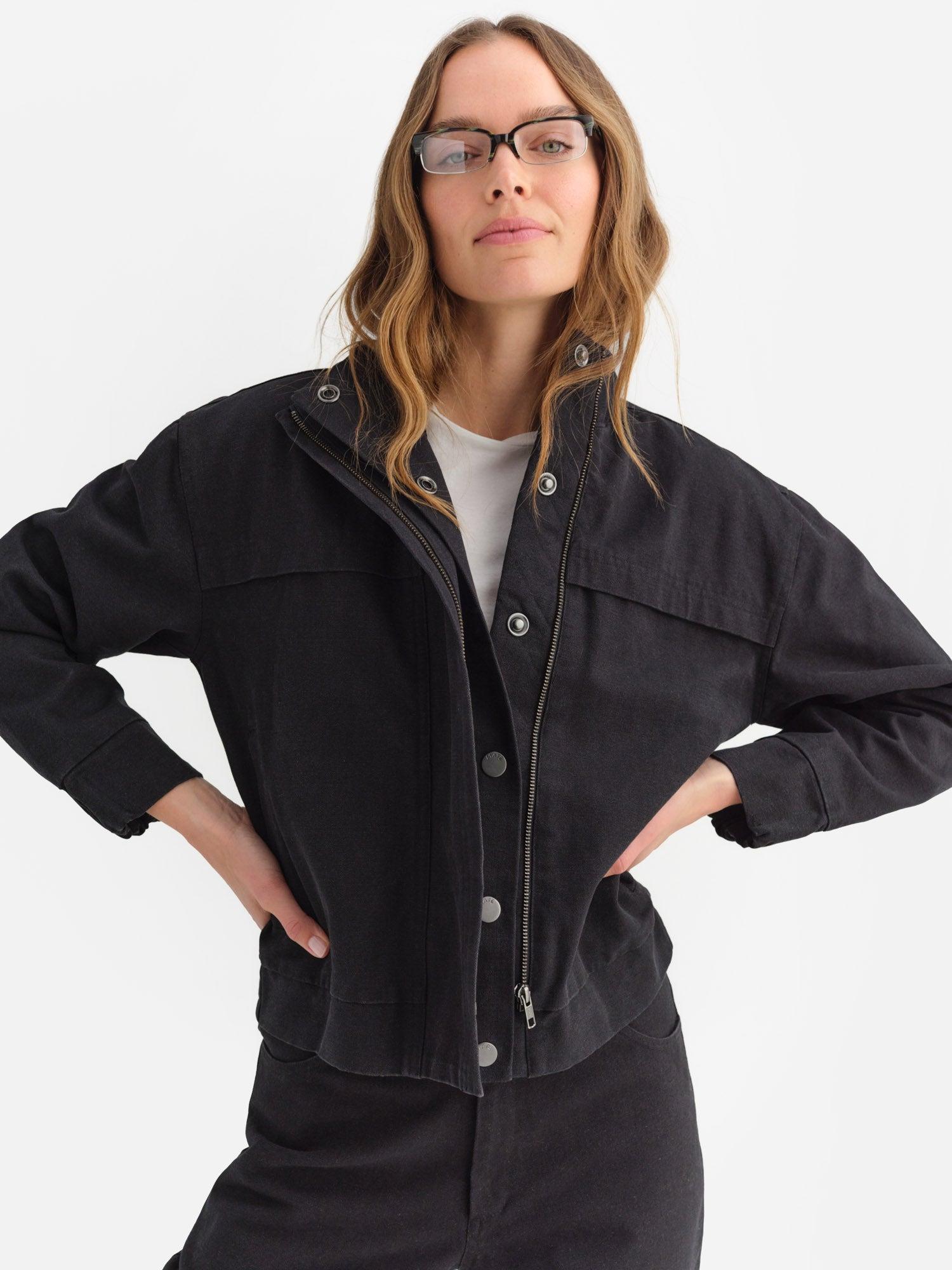 Organic Cotton Canvas Flight Jacket Female Product Image