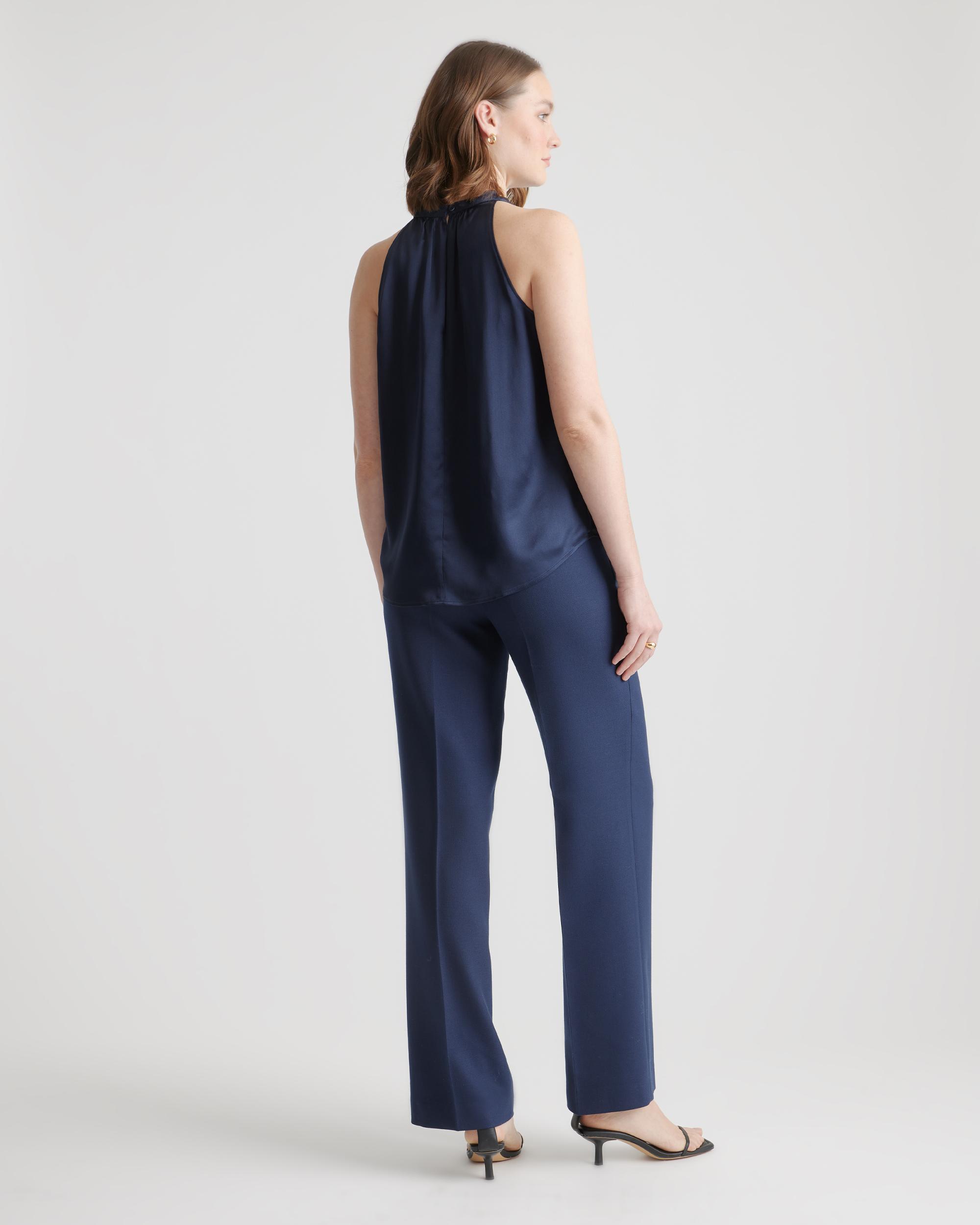 Quince | Women's Halter Top Size XS, Silk Product Image